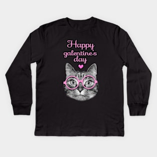 Happy Galentines day Kids Long Sleeve T-Shirt